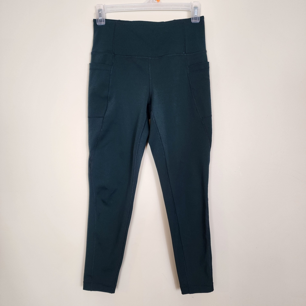 LOLE High Waist Leggings with Pockets Women's Size Small Dark Green